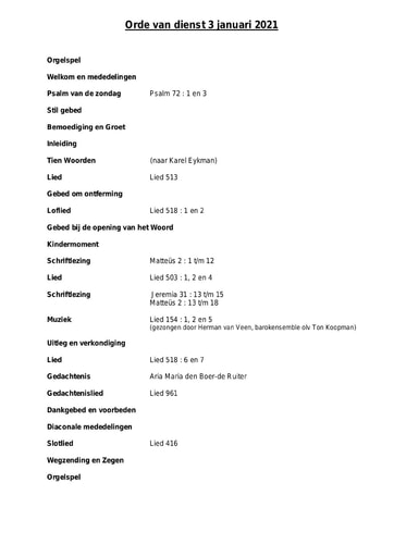 Orde van dienst en zondagsbrief 3 januari 2021 docx
