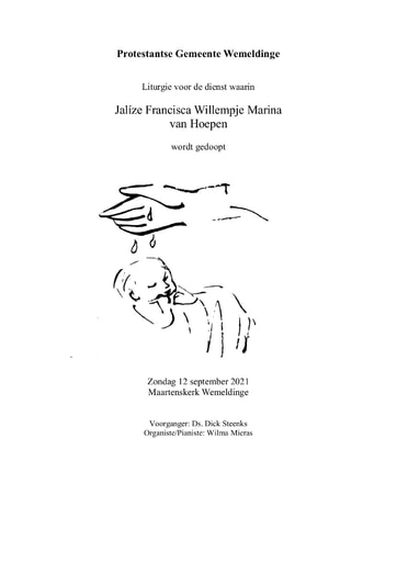 Orde van dienst 12 september 2021