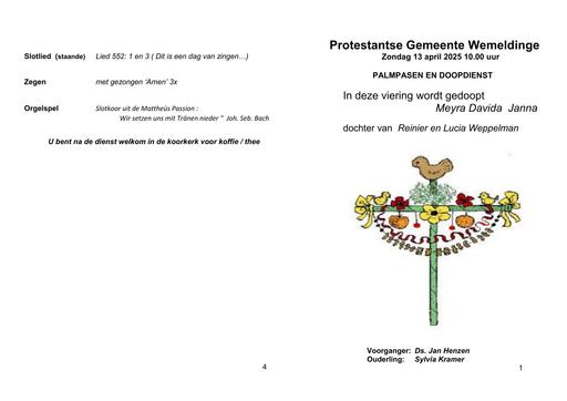 Palmpasen 2025 boekje