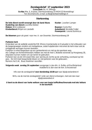 Zondagsbrief  17 september 2023 (002)