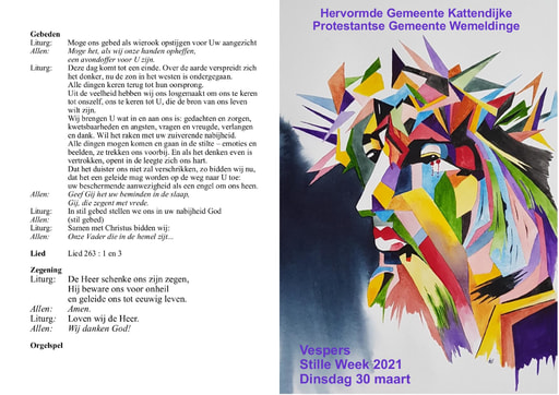 Vesper dinsdag 30 maart 2021